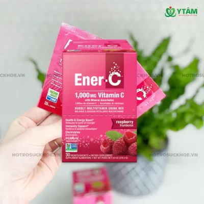 Ener C - Nước uống Vitamin tổng hợp vị mâm xôi