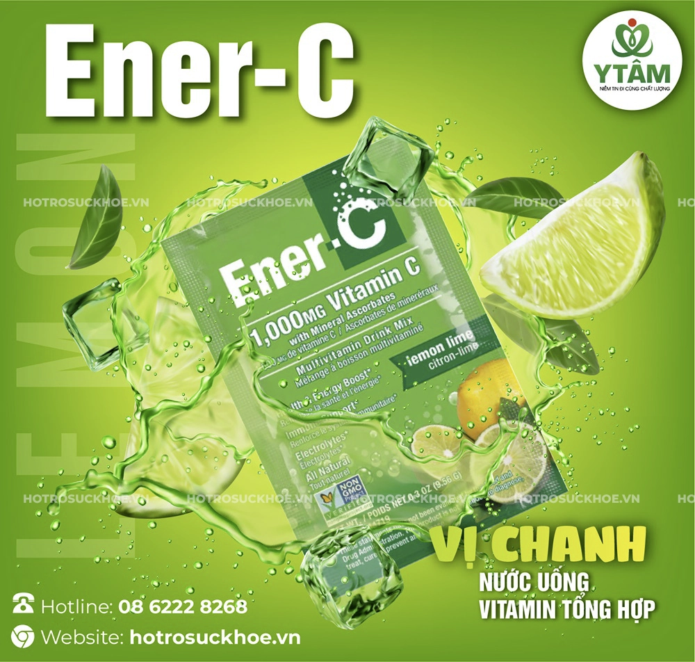 EnerC – Nước uống Vitamin tổng hợp vị chanh tươi