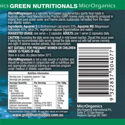 Marin MAGNESIUM Green Nutritionals