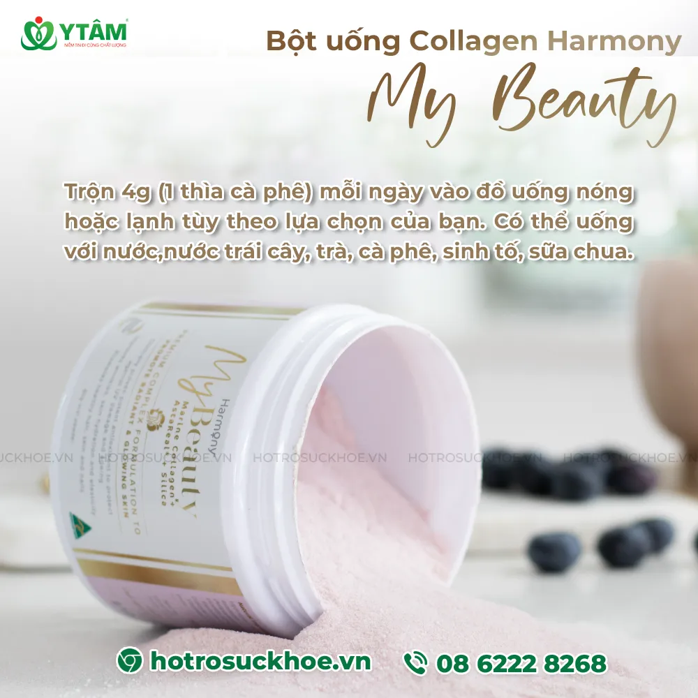 Bột uống Collagen Harmony My Beauty giúp trẻ hóa làn da