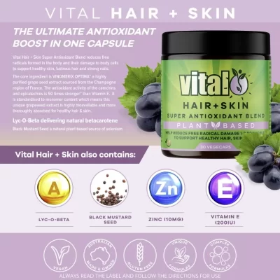 Vital Plant Based Hair + Skin Super Antioxidant Blend