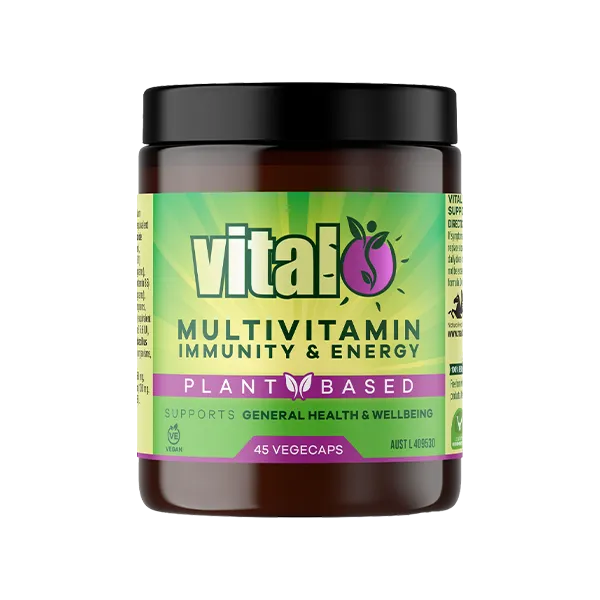 Vital Plant Based Multivitamin Immunity & Energy 45 Vegecaps