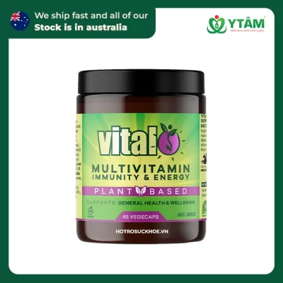 Vital Plant Based Multivitamin Immunity & Energy 45 Vegecaps