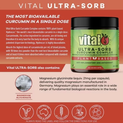 Vital Plant Based Ultra-Sorb Curcumin Complex