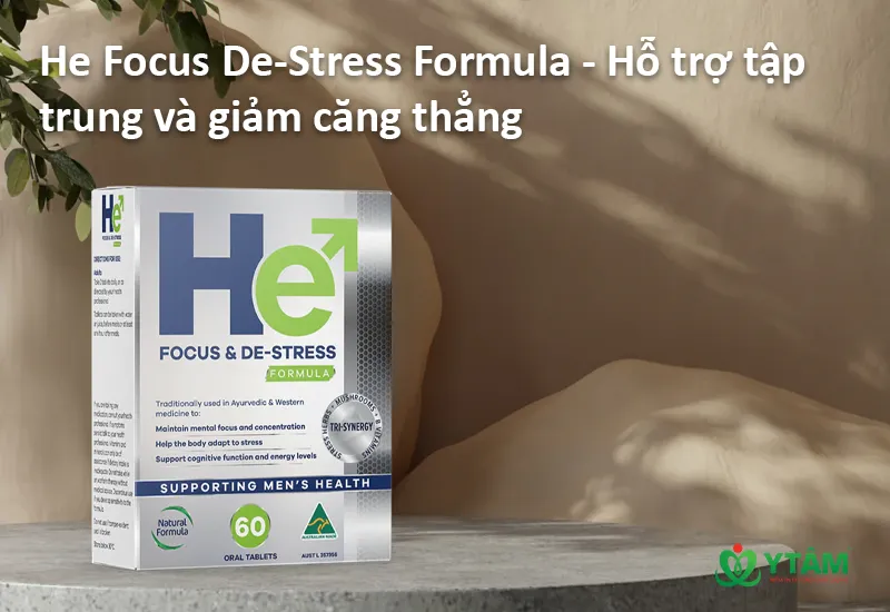 He Focus De-Stress Formula - Hỗ trợ tập trung và giảm căng thẳng 