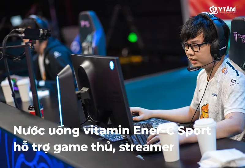 Nước uống vitamin Ener-C Sport hỗ trợ game thủ, streamer