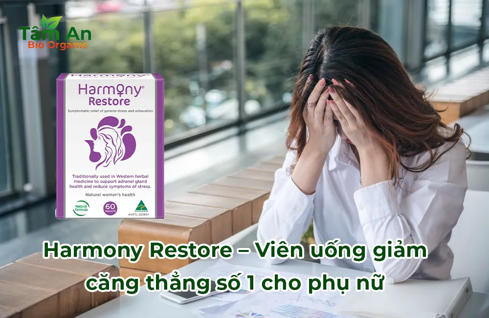 Hỗ Trợ Sức Khỏe Harmony Restore – Viên uống giảm căng thẳng số 1 cho phụ nữ